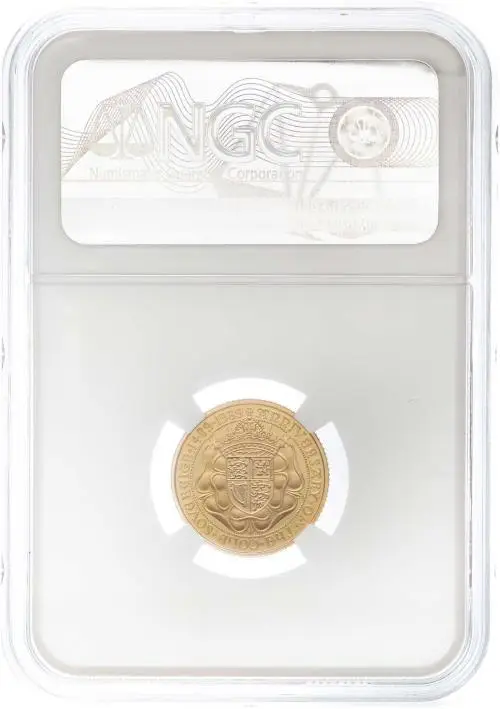 1989 Graded 500th Anniversary Half Sovereign PF-69 Reverse