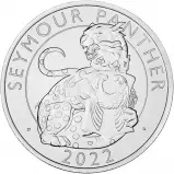 2022 Tudor Beasts Seymour Panther BU £5 Coin reverse