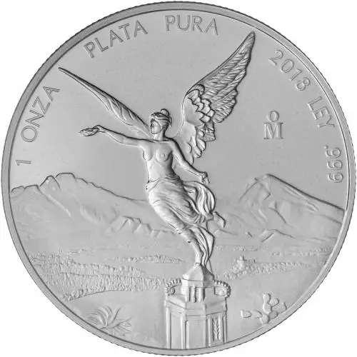 2018 Silver Proof Libertad Coin - Mexico City Mint obverse
