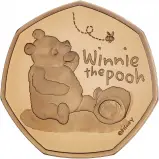 2020 Winnie the Pooh & Friends Gold Proof Piedfort 'Winnie' 50p Coin