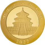 2022 30g Gold Panda Bullion Coin - 40th Anniversary obverse