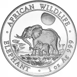 2011 Somalian Elephant 1 oz Silver Bullion Coin