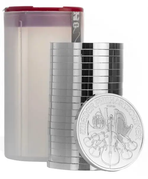 2022 Silver 1 oz Philharmonic Bullion Coin with tube