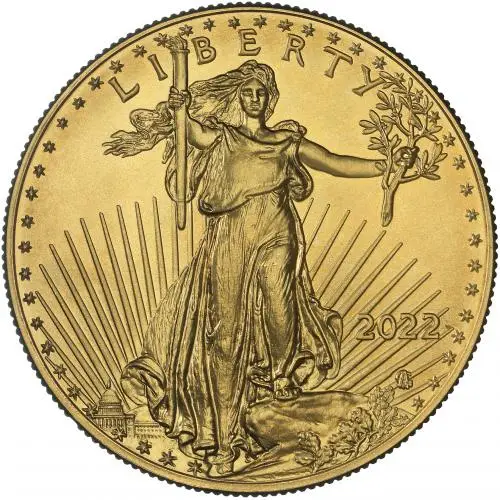 2022 Gold Eagle 1 oz Bullion Coin Pre-Owned obverse