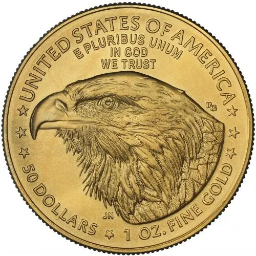 2022 Gold Eagle 1 oz Bullion Coin Pre-Owned reverse