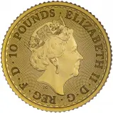 2022 Britannia 1/10 oz Gold Bullion Coin obverse