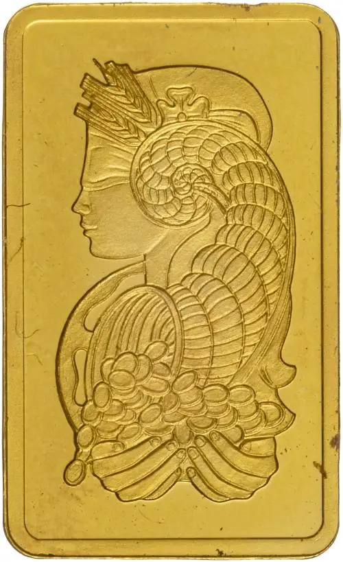 Gold Bullion Ungraded 1 Gram Bar Without Outer Sleeve Pre-Owned PAMP Suisse reverse