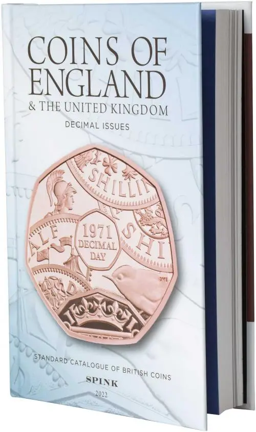 2022 Coins of England and the UK (Decimal Issue) Book by Spink opened