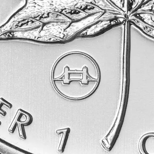 2009 1 oz Silver Bullion Coin Maple Tower Bridge (Privy Mark) bridge