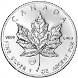 2009 1 oz Silver Maple Leaf Tower Bridge Privy Mark Coin Pre-Owned