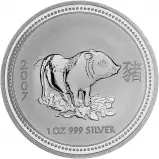 2007 Silver Bullion 1 oz Year of the Pig Perth Mint - Pre-Owned