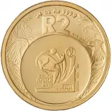 2006 Gold Proof 0.25 Ounce Fifa World Cup  Coin Single South Africa South African Mint Reverse