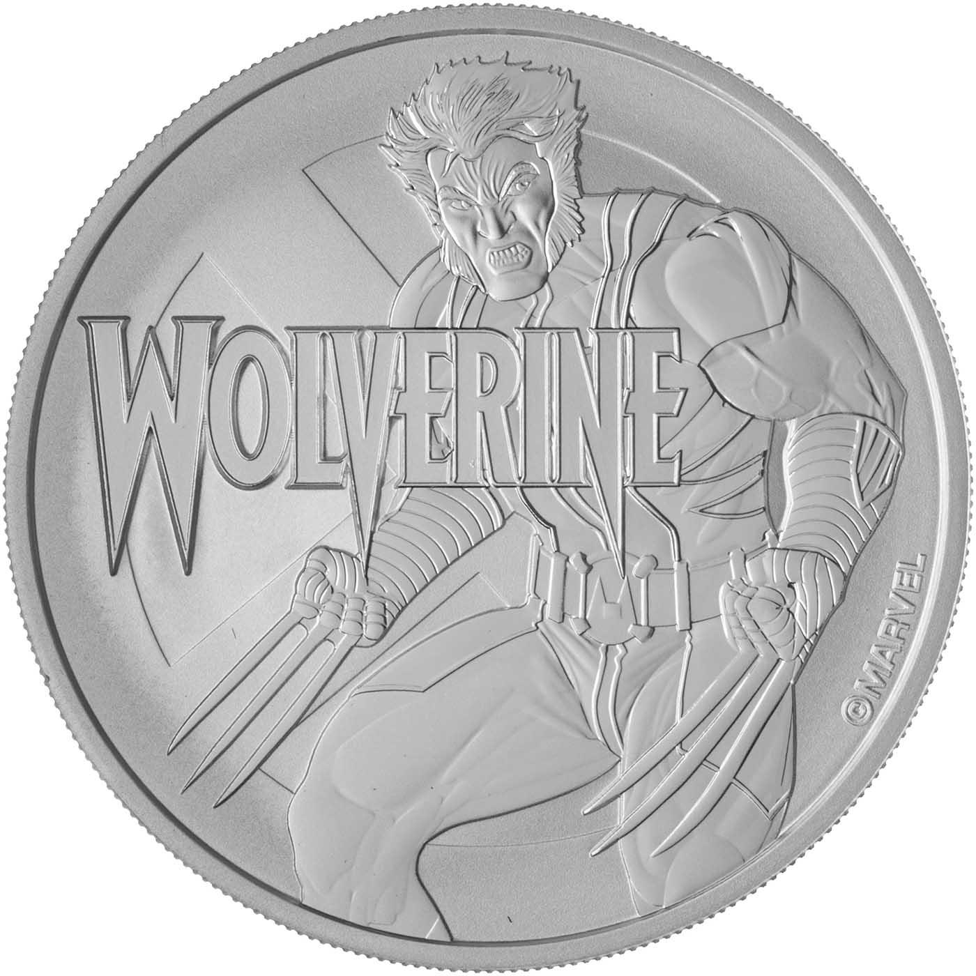 2021年 マーベル ウルヴァリン 銀貨1オンス パースミント 2021 Silver Bullion 1 oz Wolverine Perth Mint Coin | Chards
