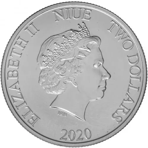 2020 Silver 1 Ounce Darth Vader  Coin Single Pre-Owned Niue obverse