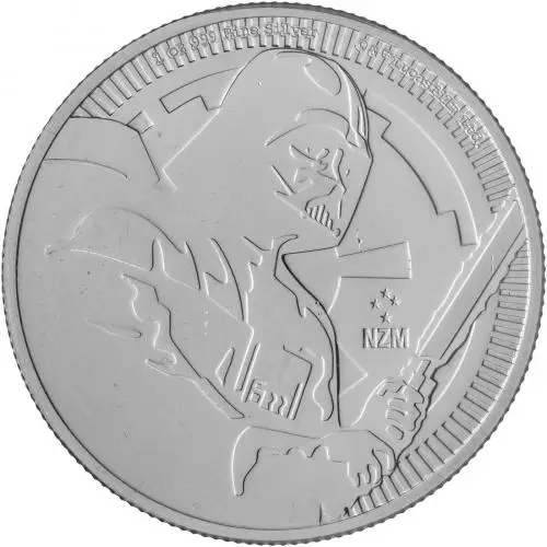 2020 Silver 1 Ounce Darth Vader  Coin Single Pre-Owned Niue reverse