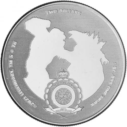 2021 Silver 1 Ounce Kong  Coin Single Pre-Owned Niue obverse