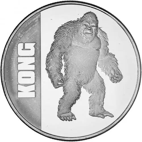 2021 Silver 1 Ounce Kong  Coin Single Pre-Owned Niue reverse