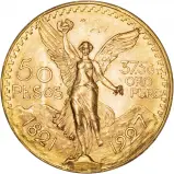 1927 50 Pesos Gold Graded Coin Mexico City Mint aEF