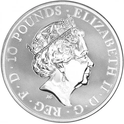 2021 Silver Valiant 10 oz Bullion Coin Pre-Owned obverse