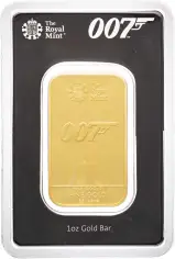 1 oz Gold Bar James Bond No Time To Die The Royal Mint - Pre-Owned