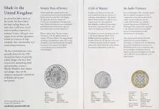 2022 United Kingdom Brilliant Uncirculated Annual Coin Set specs inside cover