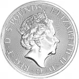 Queen's Beasts 2 oz Silver Bullion Coins  Mixed Dates - Pre-Owned obverse