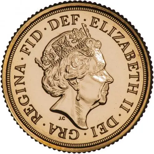 2022 Gold Half Sovereign Bullion Coin obverse