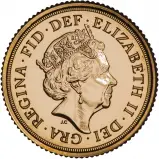2022 Gold Half Sovereign Bullion Coin obverse