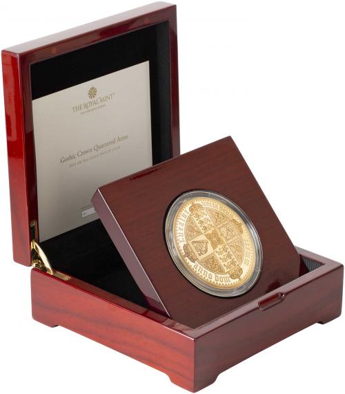2021 Great Engravers Gothic Crown 10 oz Gold Coin | Chards