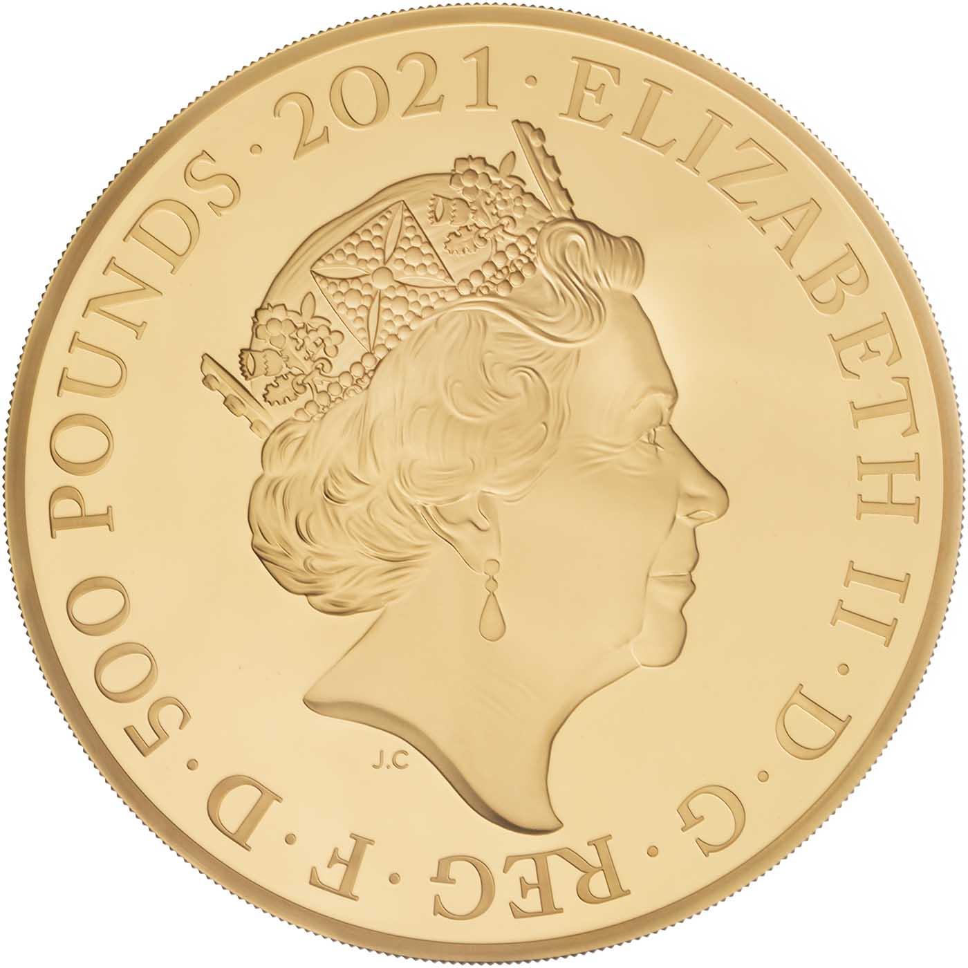 2021 Great Engravers Gothic Crown 10 oz Gold Coin | Chards
