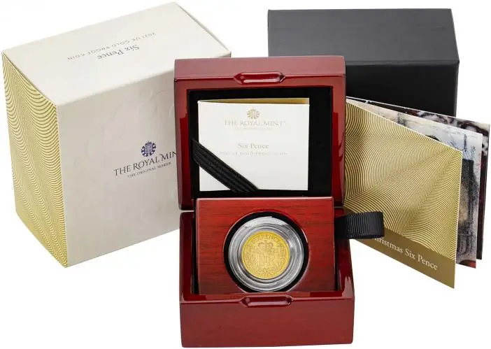 2021 Sixpence Gold Proof Coin in Presentation Box
