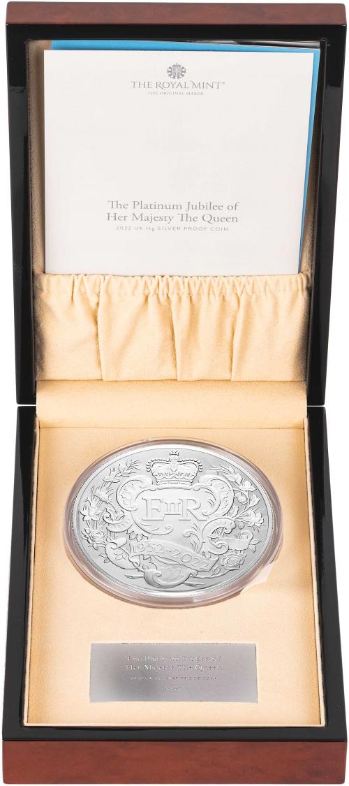 2022 1kg Platinum Jubilee Silver Proof Coin | Chards
