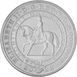 2022 Silver Proof Platinum Jubilee £5 Coin obverse