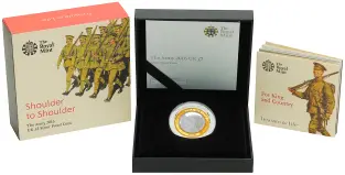 2016 Silver Proof The Army - First World War Pound Sterling box display