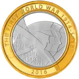 2016 The Army First World War 'Shoulder to Shoulder' £2 Silver Proof Coin - Pre-Owned