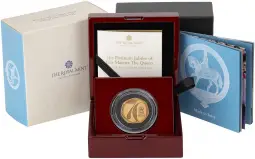 2022 Gold Proof Platinum Jubilee 50 Pence Coin