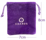 Chards Velvet Coin Pouch (Large) measurements