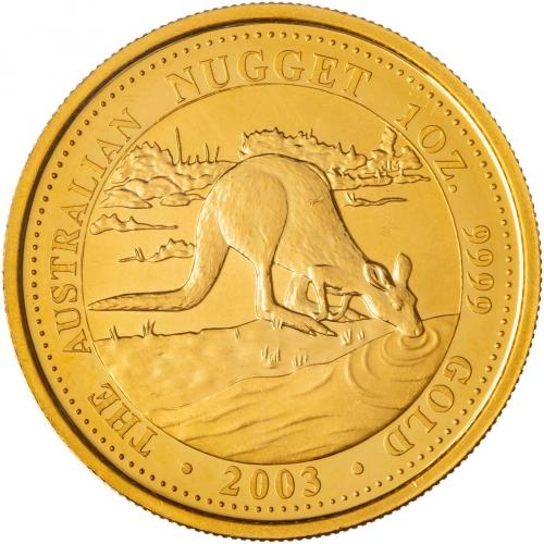2003 Gold Kangaroo Nugget 1 Ounce Perth Mint Coin | Chards
