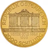 1998 Gold 1 Ounce Philharmonic Coin Single Austria Austrian Mint Reverse