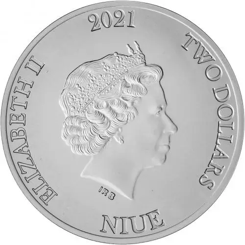 2021 Silver 1 Ounce Bitcoin   Coin Single Pre-Owned Niue obverse