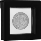 2021 Silver 1 Ounce Bitcoin   Coin Single Pre-Owned Niue with box
