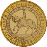 2022 2 oz Gold Proof Platinum Jubilee Coin obv