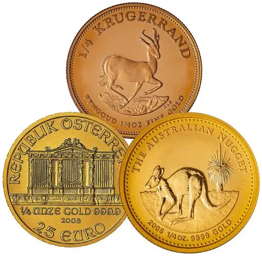 0.25 oz Gold Bullion Coin Best Value - Minty reverse