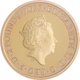 2022 Alexander Graham Bell Gold Proof £2 Coin Obverse