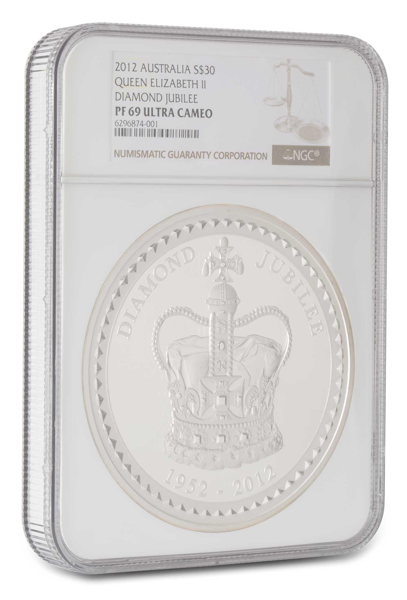 2012 Diamond Jubilee 1kg Silver Proof NGC PF-69 | Chards