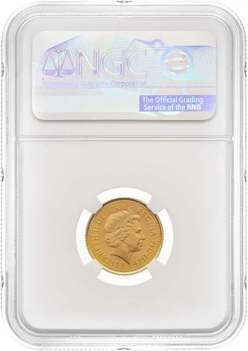 2007 Half Sovereign Gold Proof Coin PF 70 Obverse