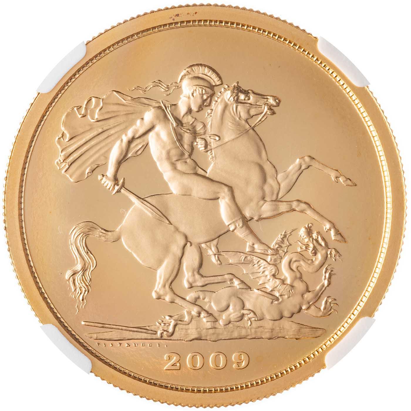 2009 Quintuple Sovereign Gold Proof Coin NGC | Chards