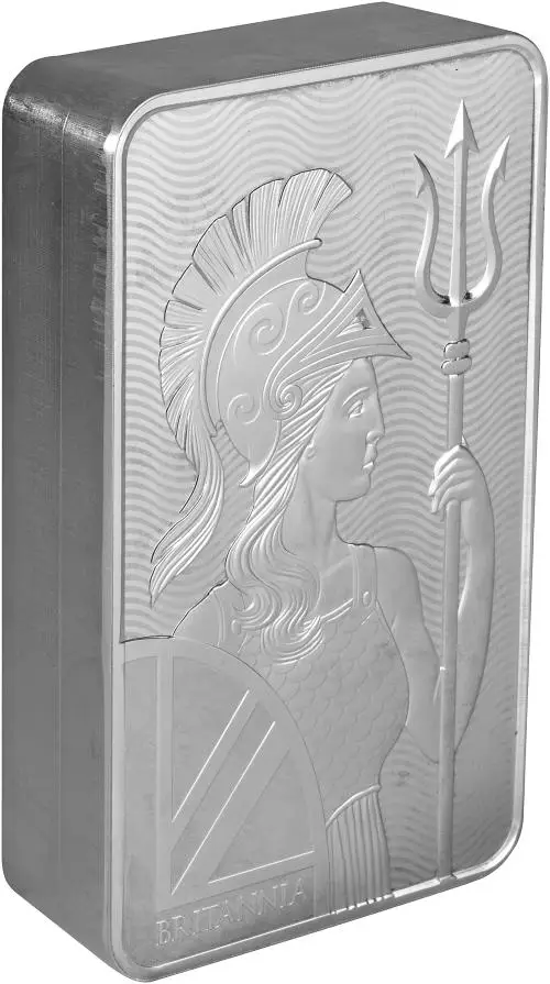 100 oz Silver Britannia Bar - Pre-Owned reverse