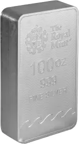100 oz Silver Britannia Bar - Pre-Owned obverse