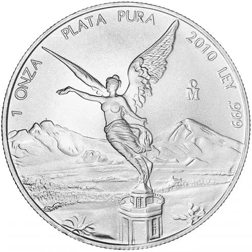 2010 1 oz Silver Libertad Bullion Coin - Mexico reverse